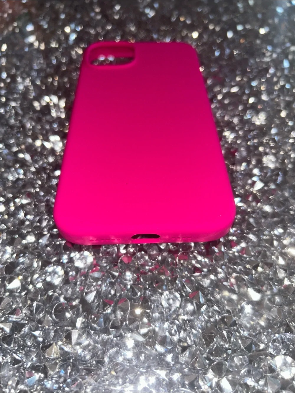 iPhone 15 plus Hot Pink Silicone Phone Case - Unbranded